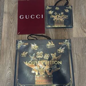 Gucci Red Shopping Bag